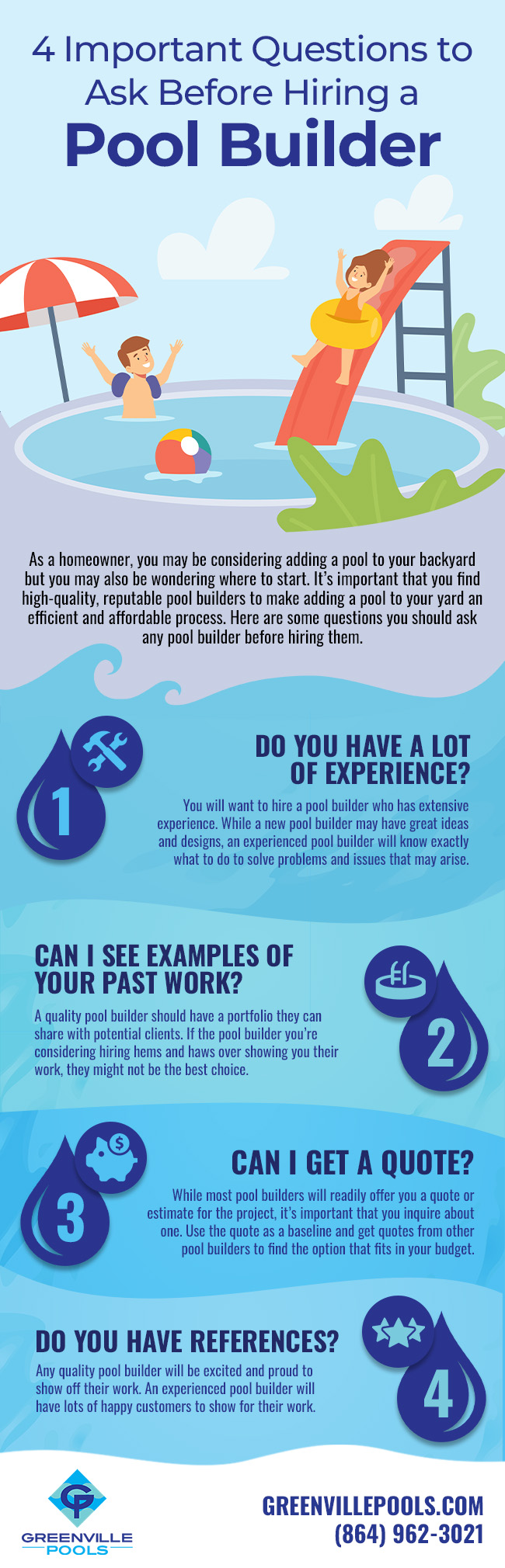 4 Important Questions to Ask Before Hiring a Pool Builder